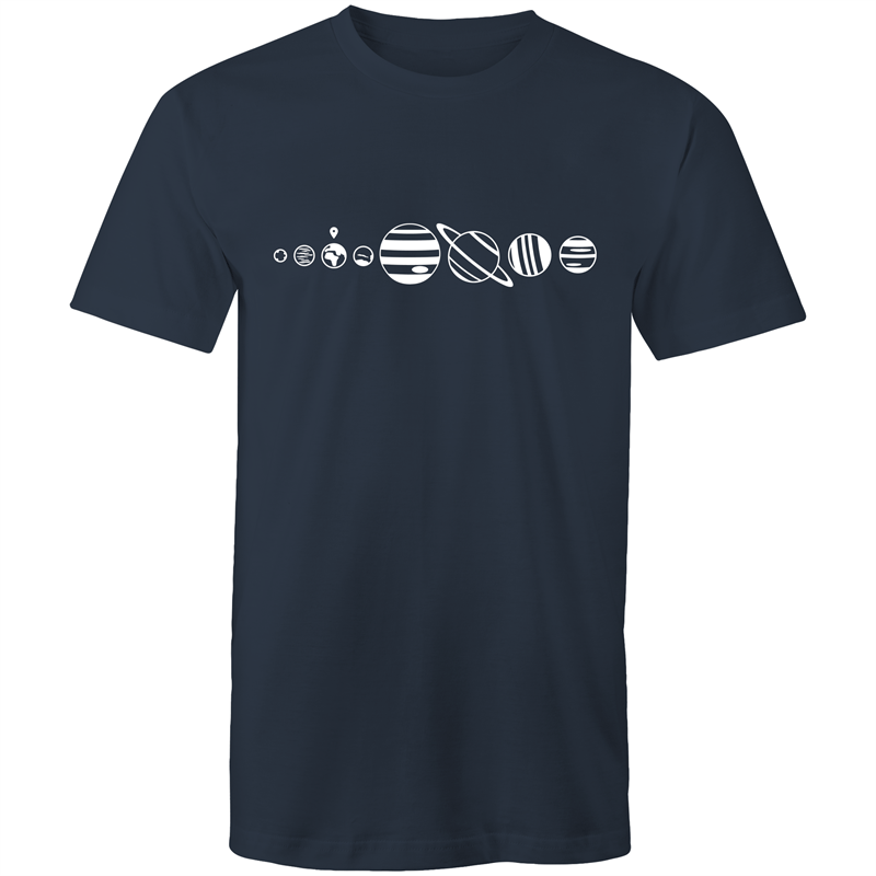 You Are Here - Mens T-Shirt Navy Mens T-shirt Mens Space