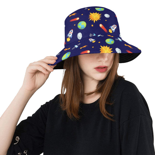 Busy Space - Bucket Hat Bucket Hat for Women Space