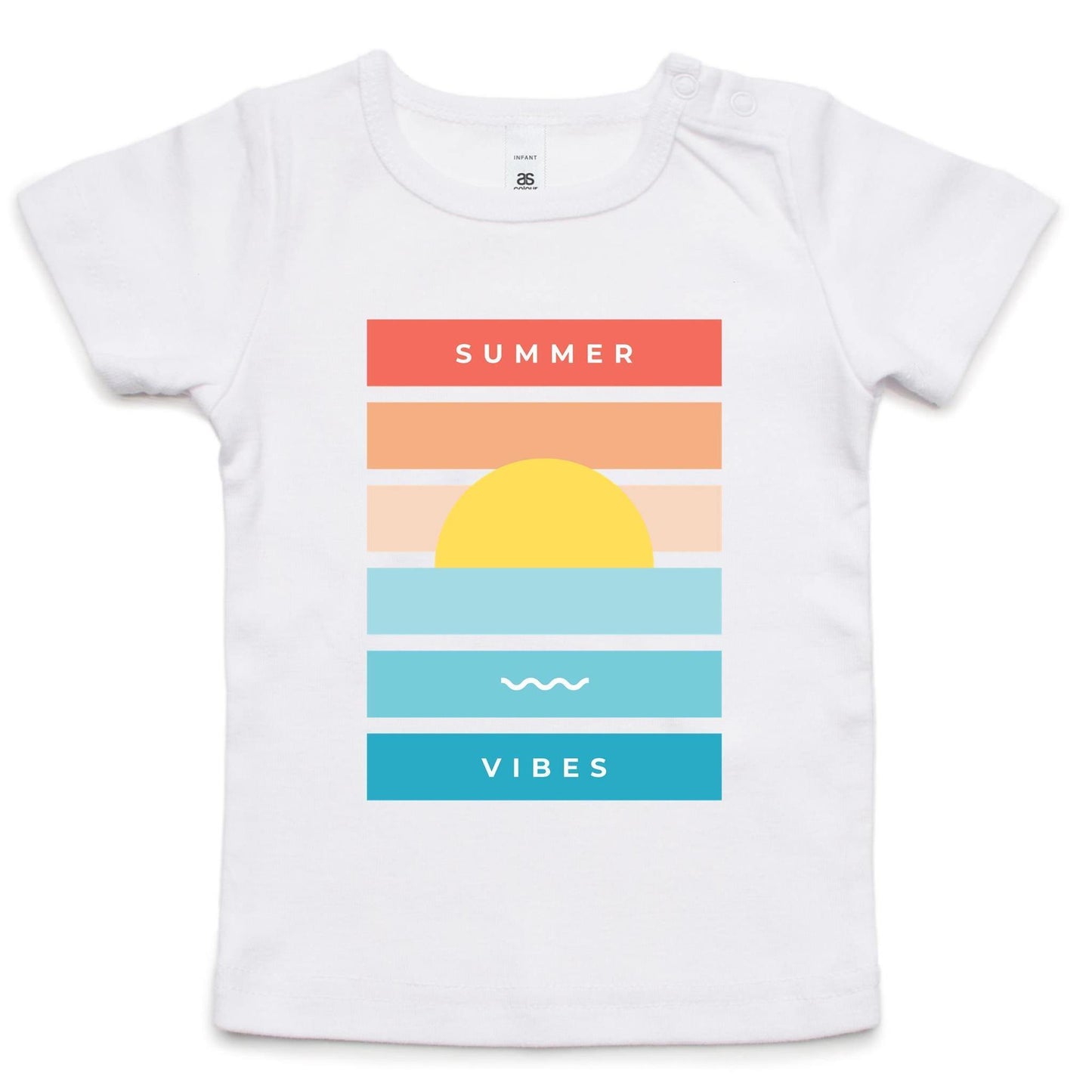 Summer Vibes - Baby T-shirt White Baby T-shirt kids Summer