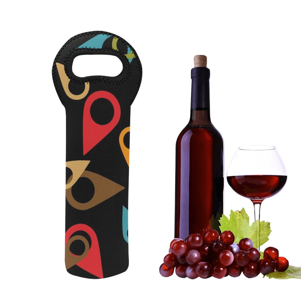 Where Am I - Neoprene Wine Bag Wine Bag Printed Offshore