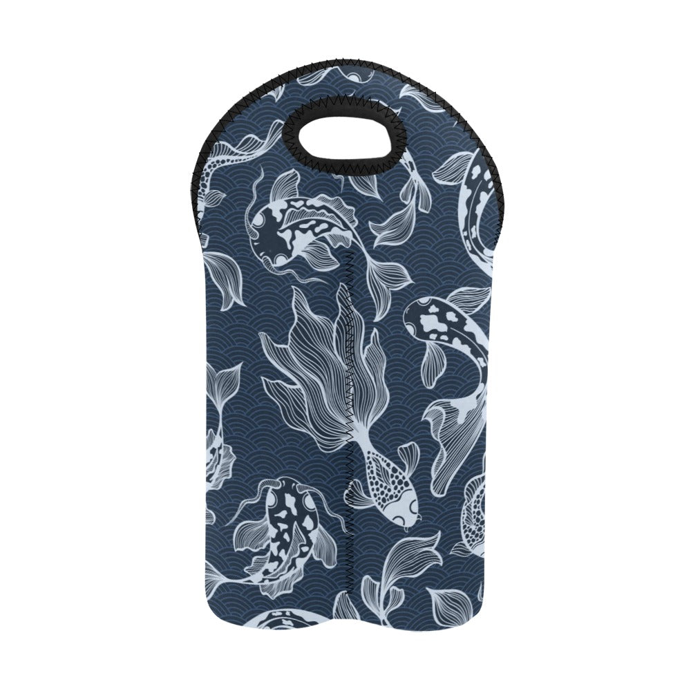 Blue Fish - 2-Bottle Neoprene Wine Bag 2 Bottle Wine Bag Printed Offshore