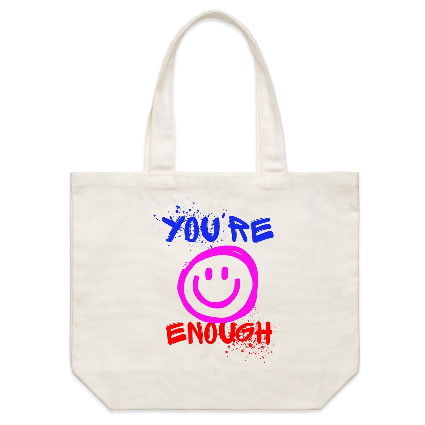 You're Enough - Shoulder Canvas Tote Bag Default Title Shoulder Tote Bag