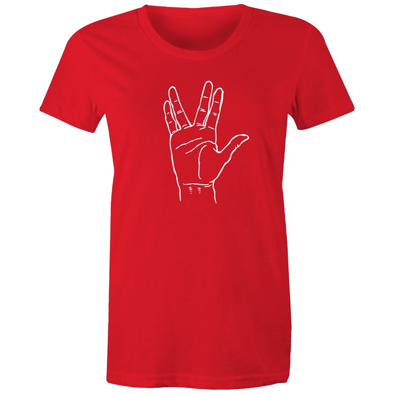 Greetings - Women's T-shirt Red Womens T-shirt Sci Fi Womens
