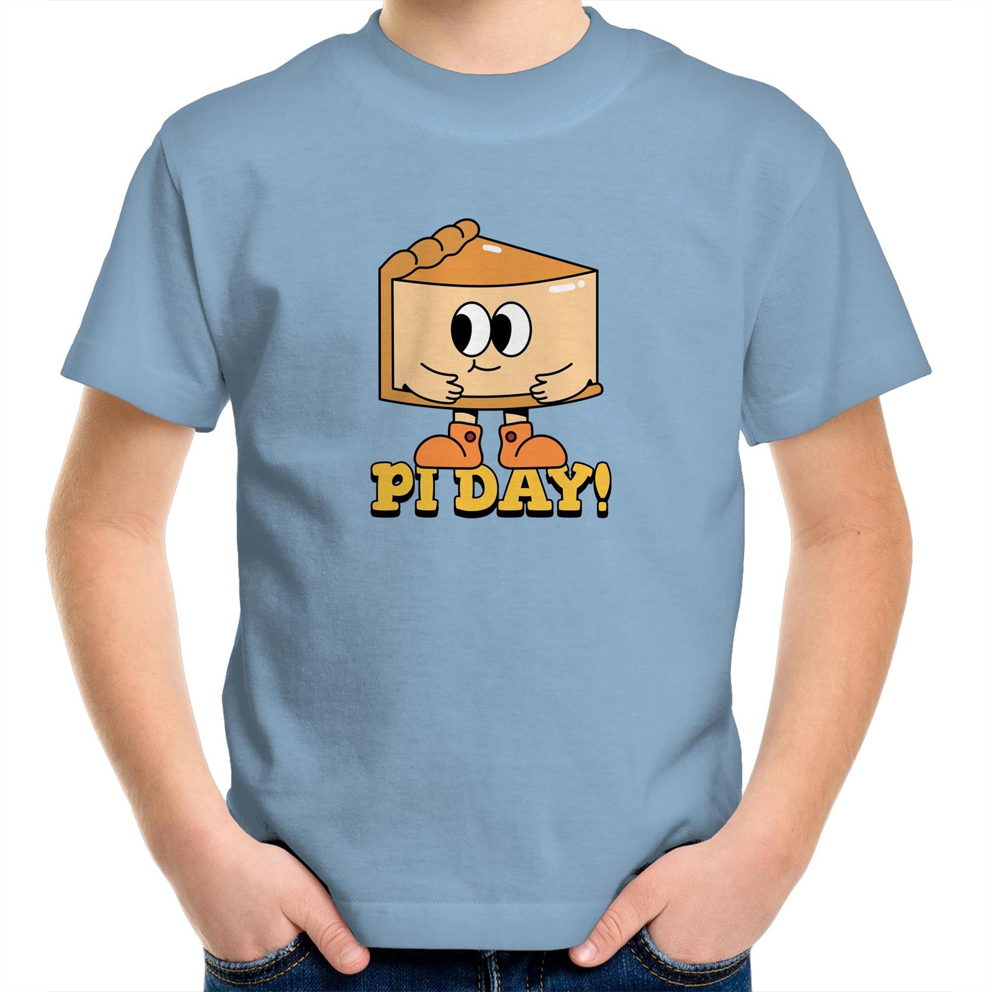 Pi Day - Kids Youth Crew T-Shirt Carolina Blue Kids Youth T-shirt Maths Science