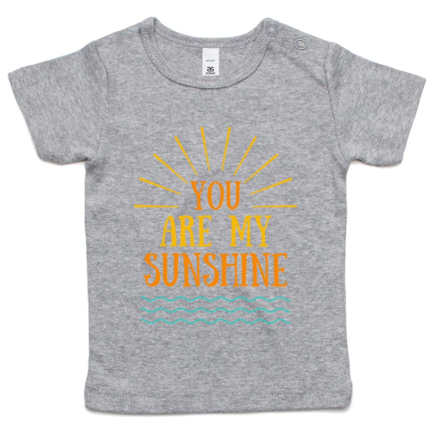 You Are My Sunshine - Baby T-shirt Grey Marle Baby T-shirt kids
