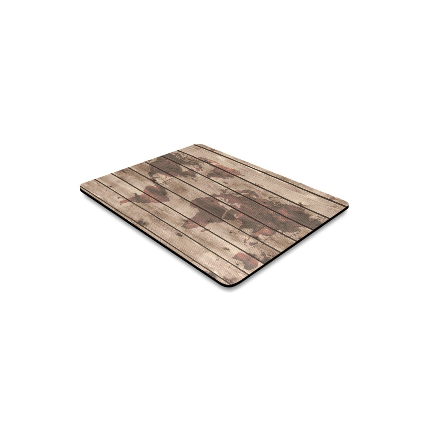 Map On Wood - Mousepad Mousepad