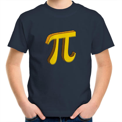 Pi - Kids Youth Crew T-Shirt Navy Kids Youth T-shirt Maths Science