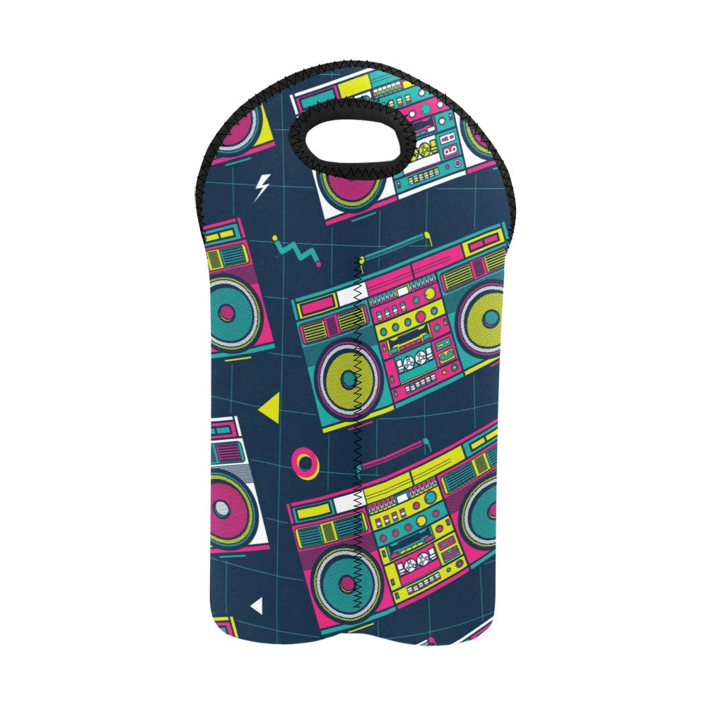 Boombox - 2-Bottle Neoprene Wine Bag 2 Bottle Wine Bag Printed Offshore