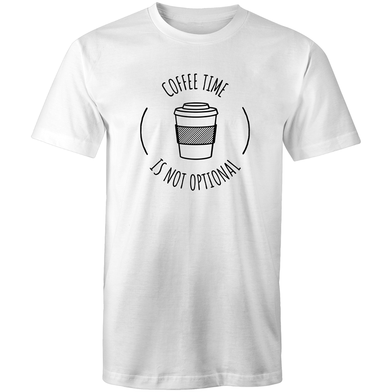 Coffee Time - Mens T-Shirt White Mens T-shirt Coffee Funny Mens