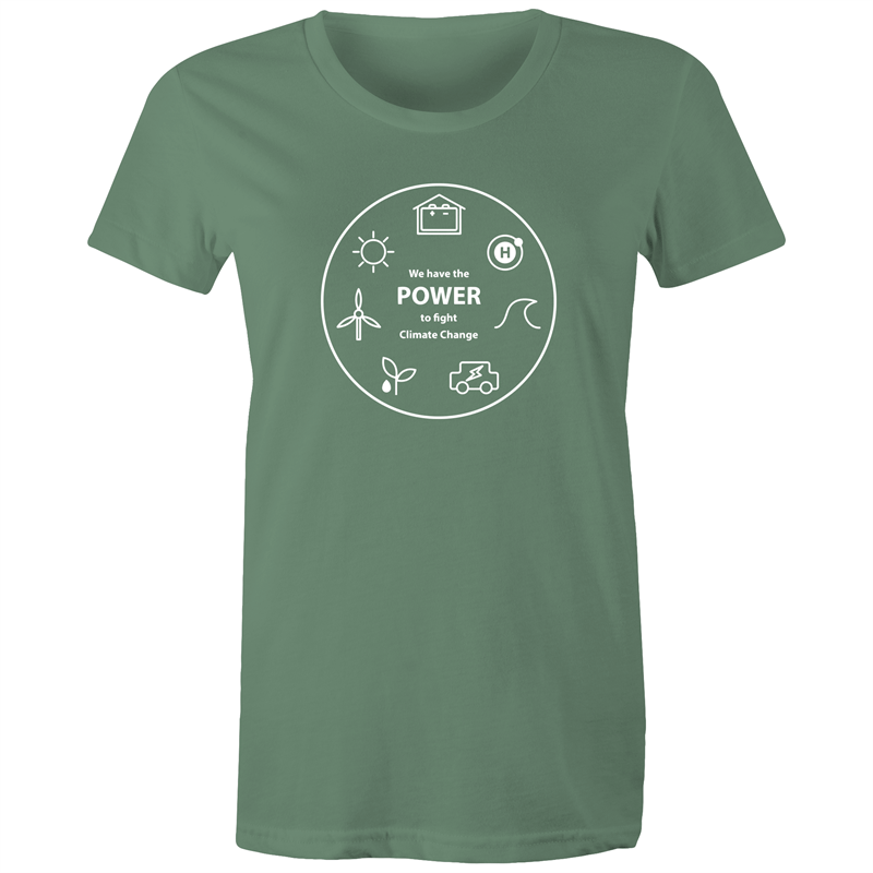 We Have The Power - Women's T-shirt Sage Womens T-shirt Environment Science Womens
