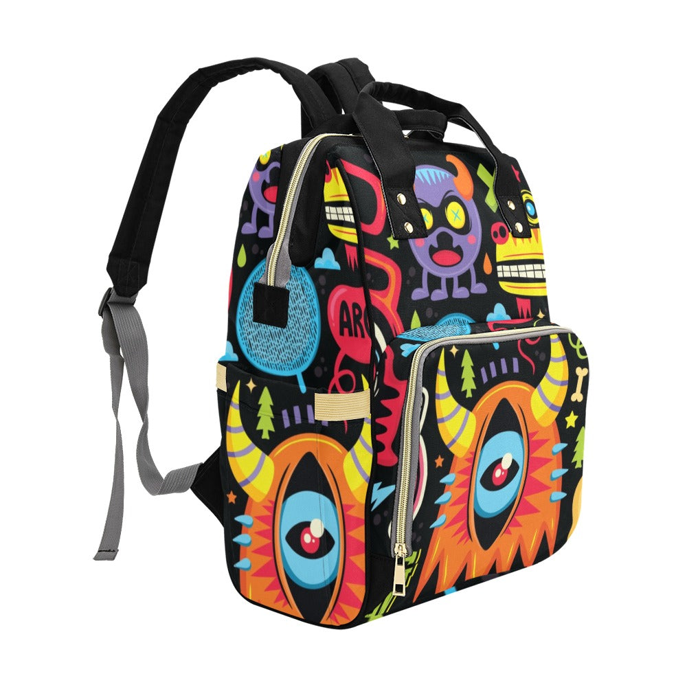 Monster Kids - Multi-Function Backpack Multifunction Backpack Printed Offshore