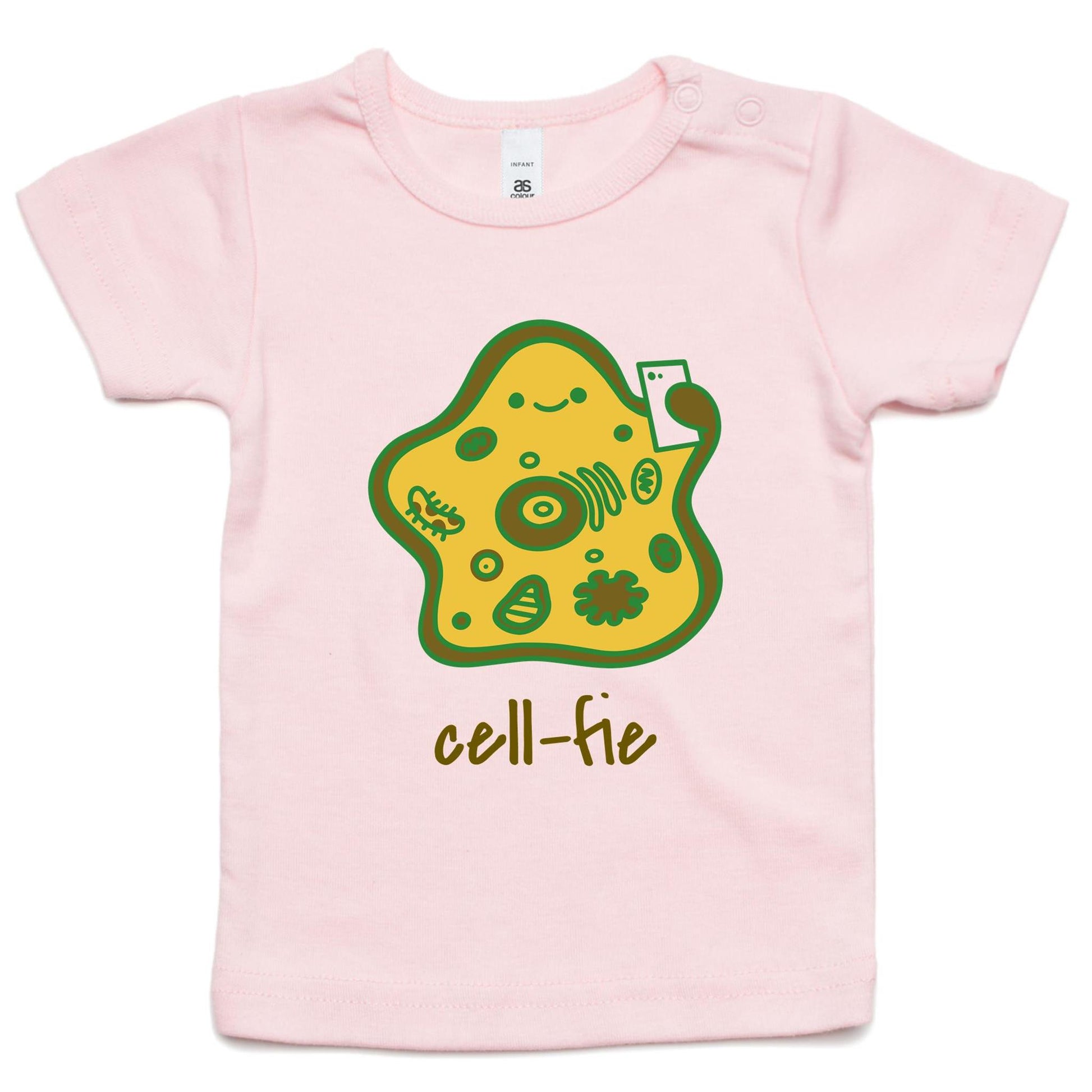 Cell-fie - Baby T-shirt Pink Baby T-shirt Science