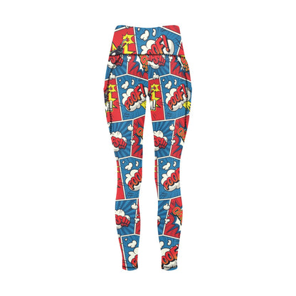 Comic Book Pop - Women's Leggings with Pockets Women's Leggings with Pockets S - 2XL comic