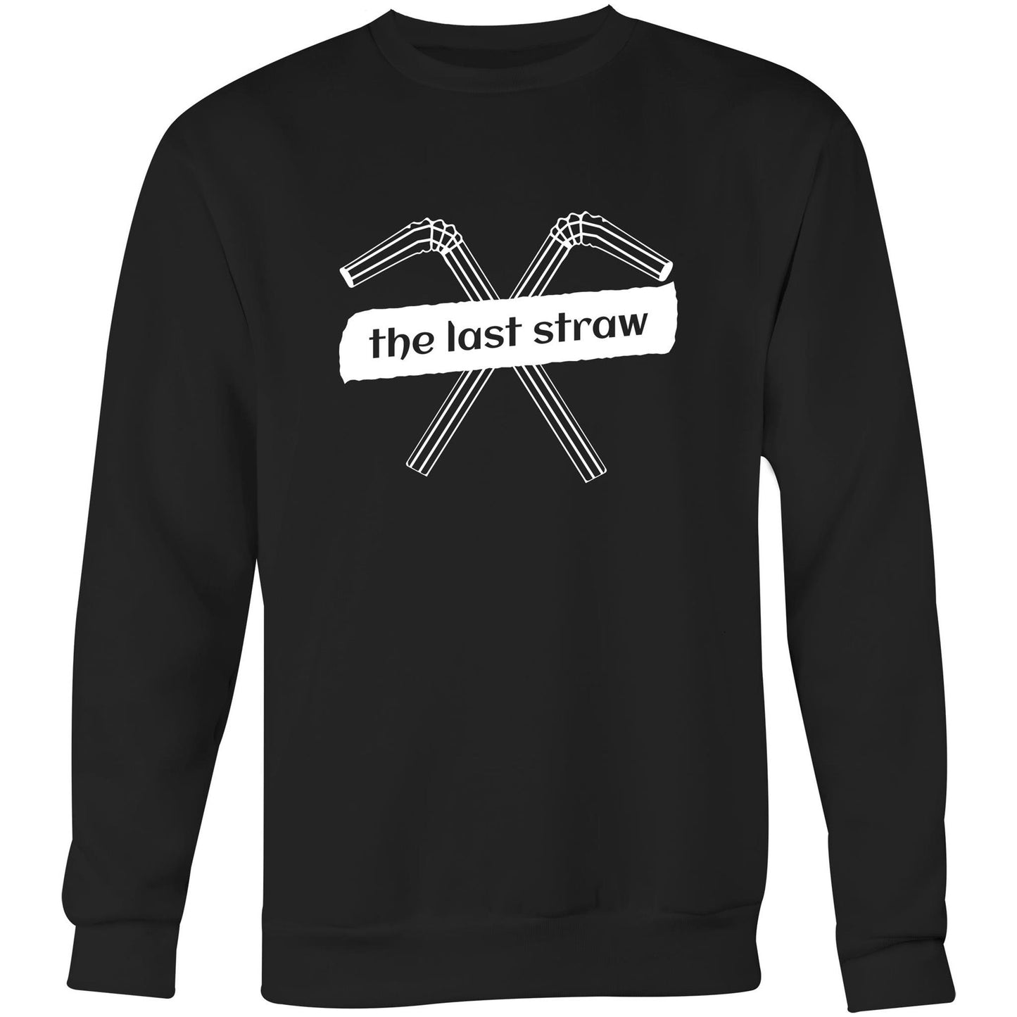 The Last Straw - Crew Sweatshirt Black Sweatshirt Environment Mens Womens