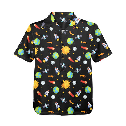 Busy Space - Mens Hawaiian Shirt Mens Hawaiian Shirt