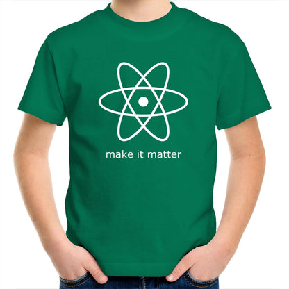 Make It Matter - Kids Youth Crew T-Shirt Kelly Green Kids Youth T-shirt Science