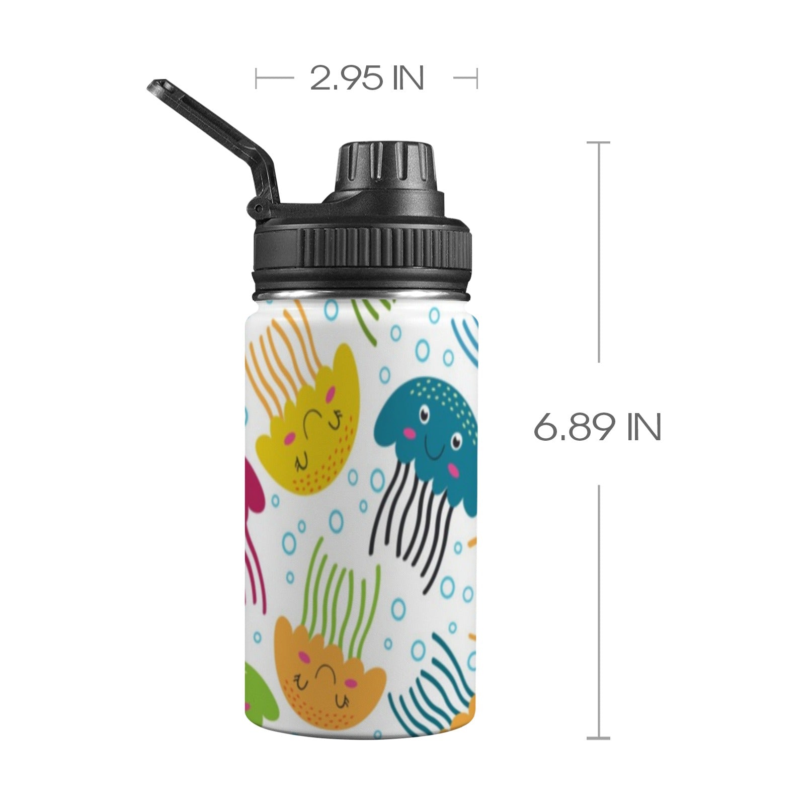 Jelly Fish - Kids Water Bottle with Chug Lid (12 oz) Kids Water Bottle with Chug Lid