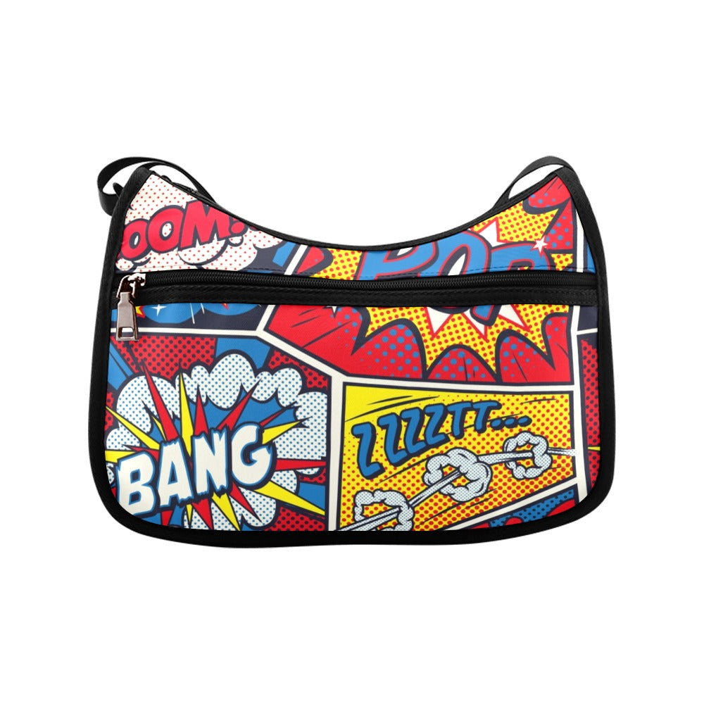 Comic Book - Crossbody Fabric Handbag Crossbody Handbag