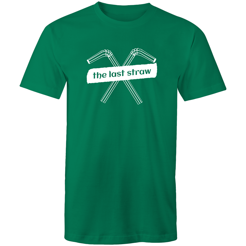 The Last Straw - Mens T-Shirt Kelly Green Mens T-shirt Environment Mens