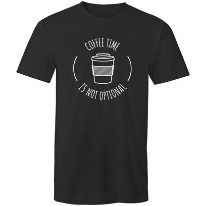 Coffee Time - Mens T-Shirt Black Mens T-shirt Coffee Funny Mens