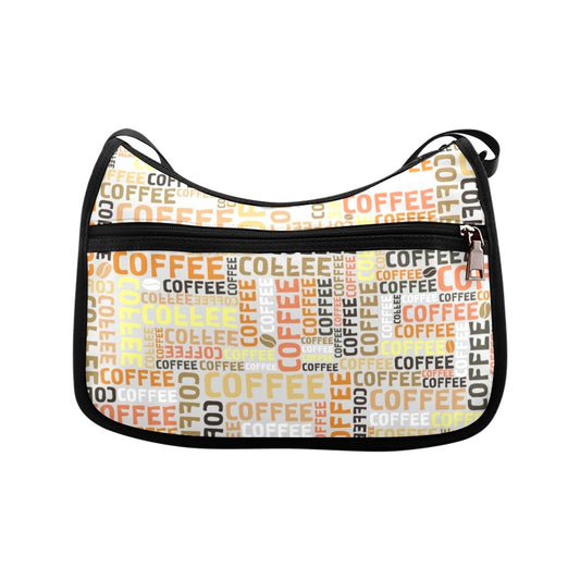 Coffee - Crossbody Fabric Handbag Crossbody Handbag