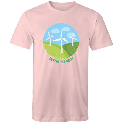 Spin To WIn - Mens T-Shirt Pink Mens T-shirt Environment Mens