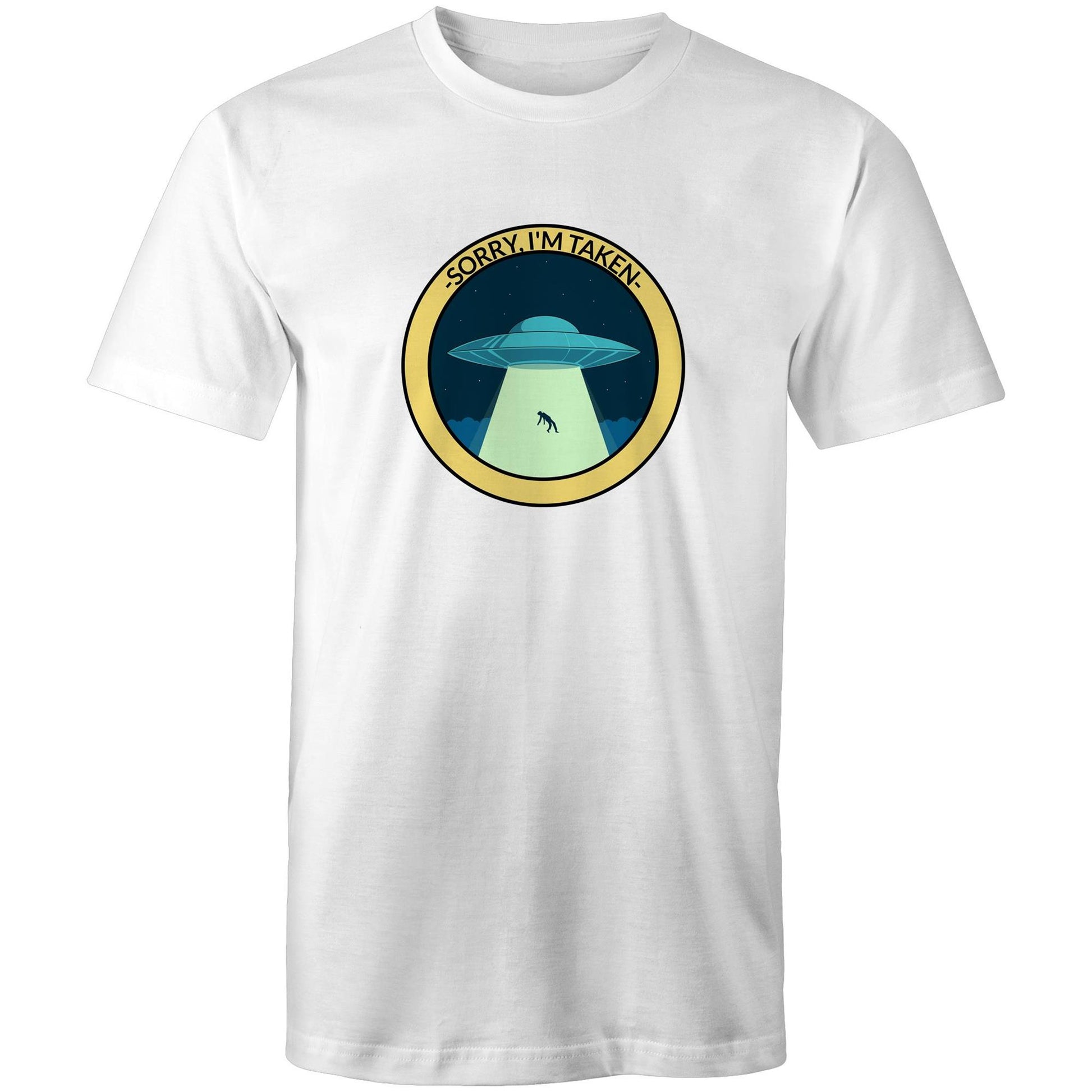 UFO, Sorry, I'm Taken - Mens T-Shirt White Mens T-shirt Sci Fi