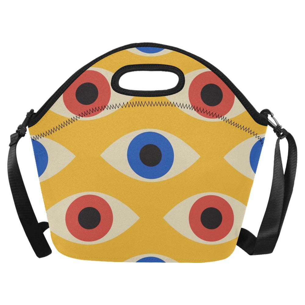 Eyes on Yellow - Neoprene Lunch Bag/Large Neoprene Lunch Bag/Large Printed Offshore