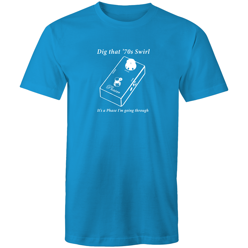 It's A Phase - Mens T-Shirt Arctic Blue Mens T-shirt Funny Mens Music
