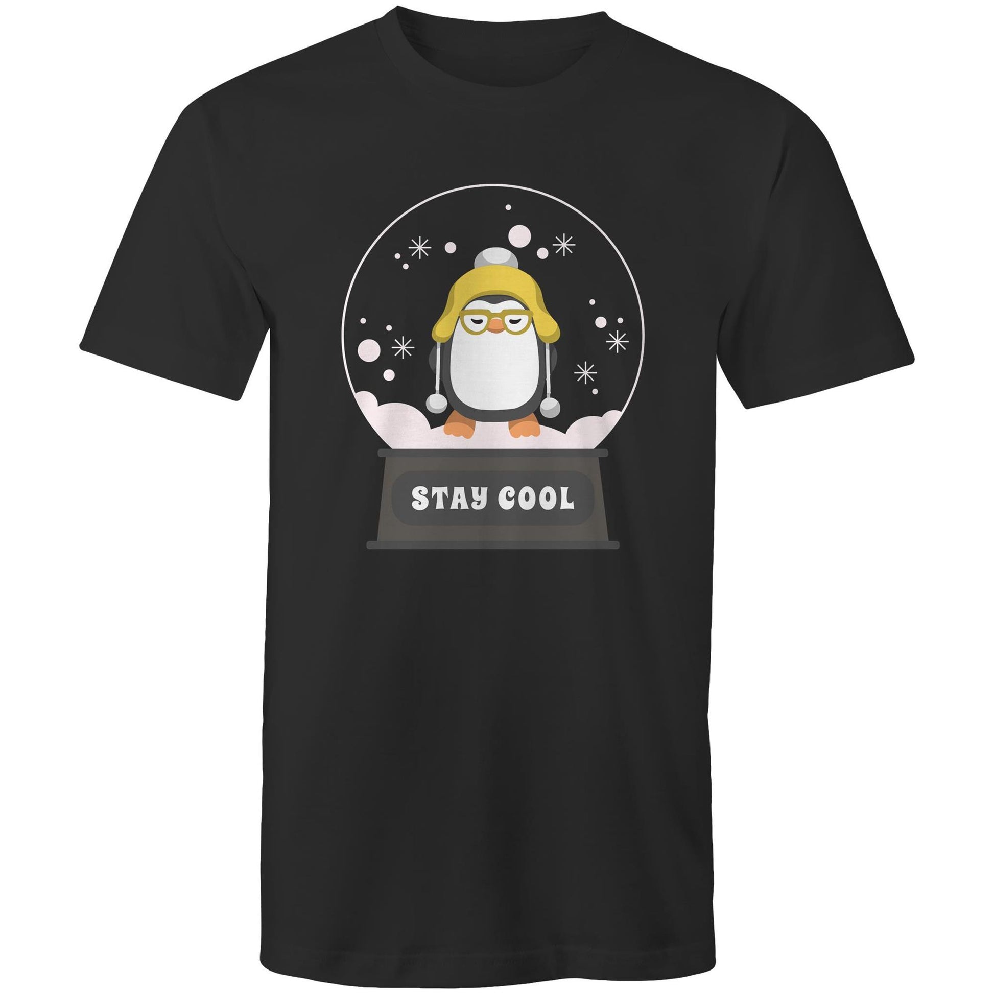 Stay Cool - Mens T-Shirt Black Christmas Mens T-shirt Merry Christmas