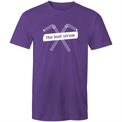 The Last Straw - Mens T-Shirt Purple Mens T-shirt Environment Mens