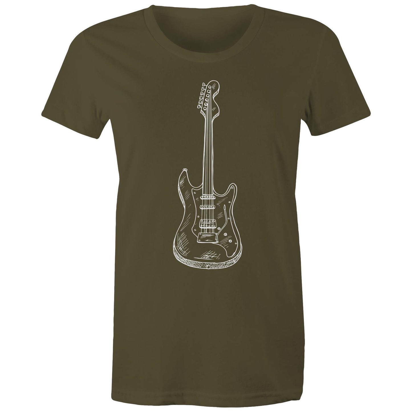 Guitar - Women's T-shirt Army Womens T-shirt Music Womens