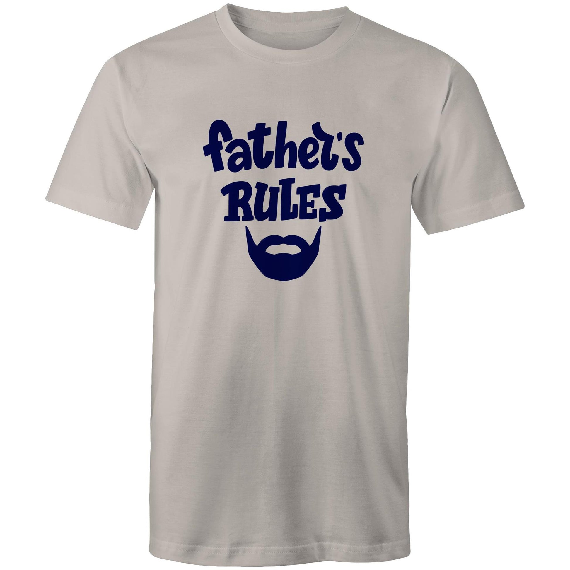 Father's Rules - Mens T-Shirt Light Grey Mens T-shirt Dad