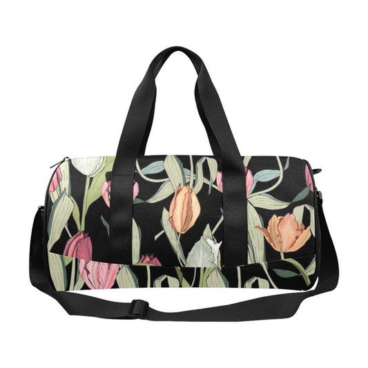 Tulips - Round Duffle Bag Round Duffle Bag