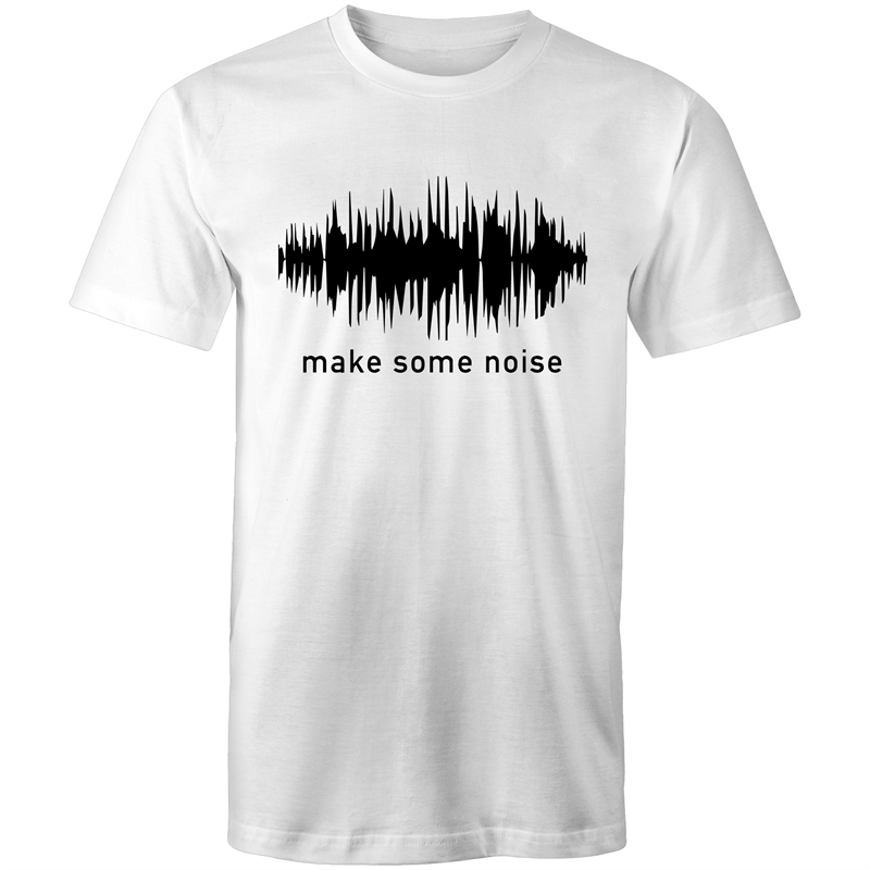Make Some Noise - Mens T-Shirt White Mens T-shirt Mens Music Science