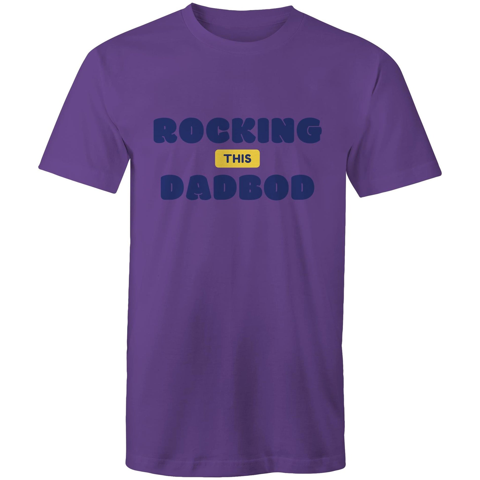 Rocking This DadBod - Mens T-Shirt Purple Mens T-shirt Dad