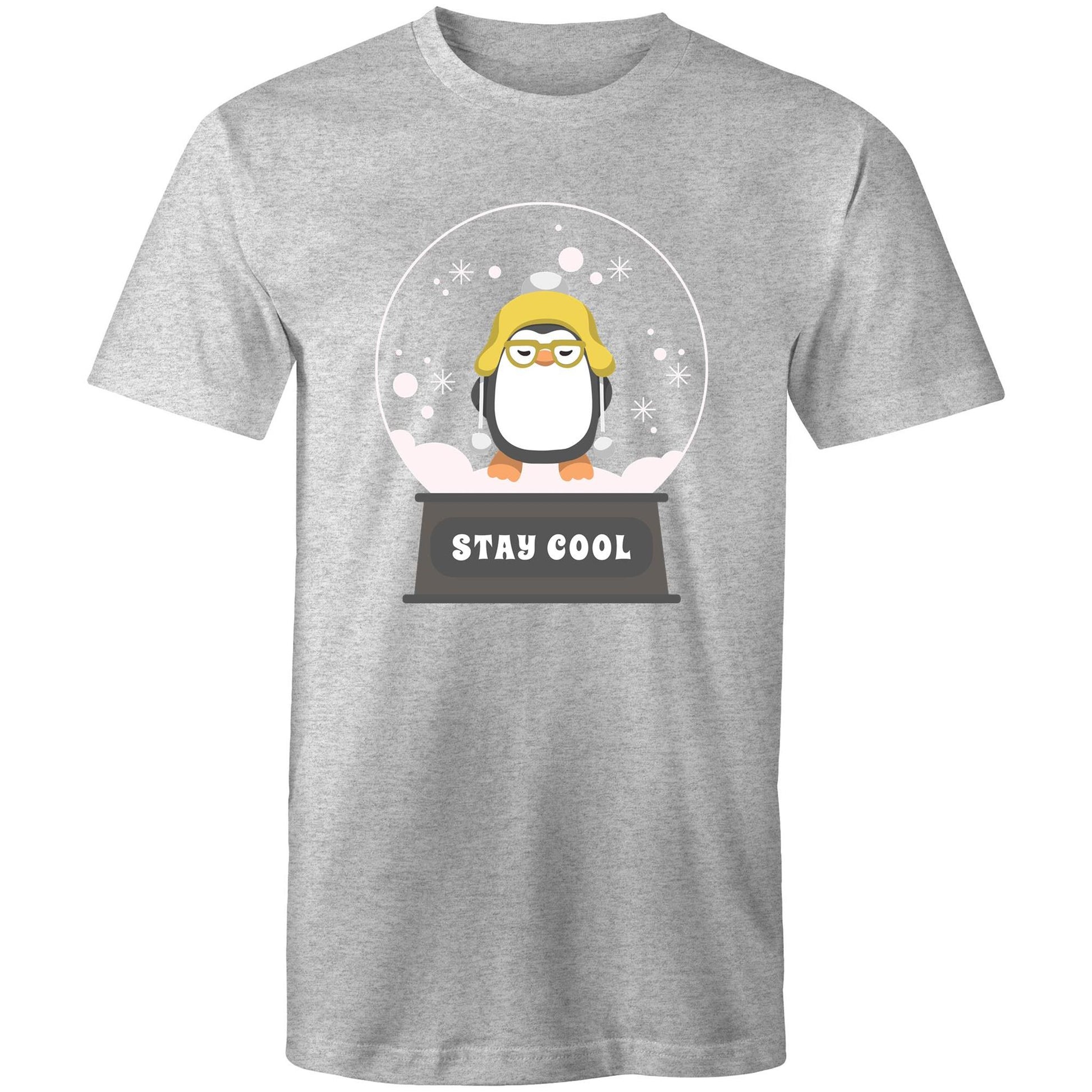 Stay Cool - Mens T-Shirt Grey Marle Christmas Mens T-shirt Merry Christmas