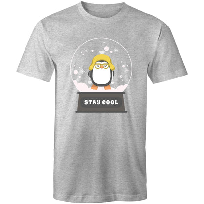 Stay Cool - Mens T-Shirt Grey Marle Christmas Mens T-shirt Merry Christmas