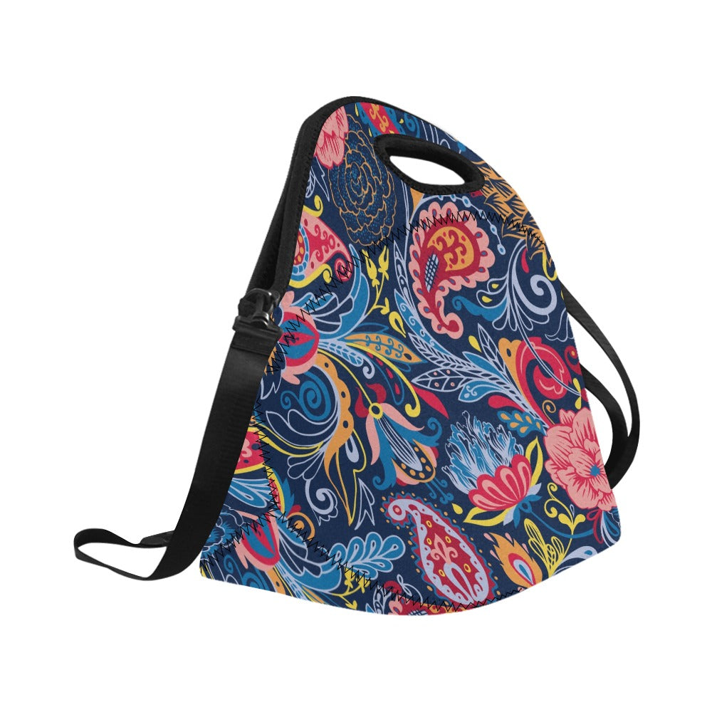 Paisley - Neoprene Lunch Bag/Large Neoprene Lunch Bag/Large Printed Offshore