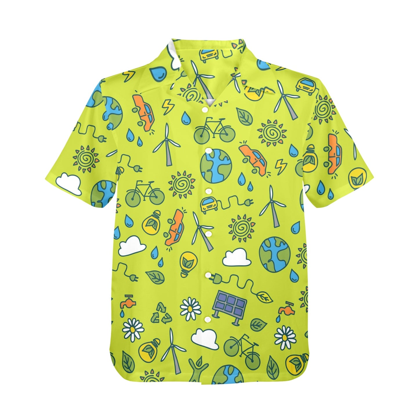 Go Green - Mens Hawaiian Shirt Mens Hawaiian Shirt