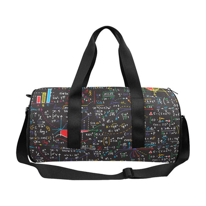 Colourful Maths Formulas - Duffle Bag Round Duffle Bag Maths Science