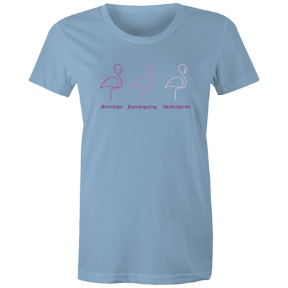 Flamingo - Women's T-shirt Carolina Blue Womens T-shirt animal Womens