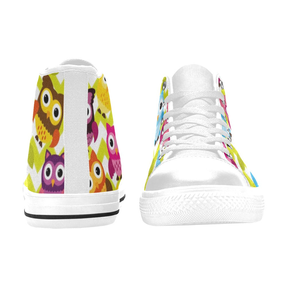 Owls - High Top Canvas Shoes for Kids Kids High Top Canvas Shoes Printed Offshore