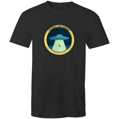 UFO, Sorry, I'm Taken - Mens T-Shirt Black Mens T-shirt Sci Fi