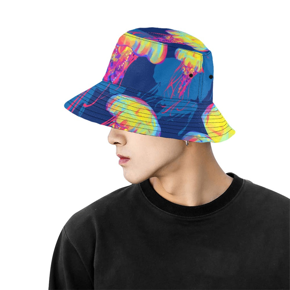 Jellyfish - Bucket Hat for Men All Over Print Bucket Hat for Men animal