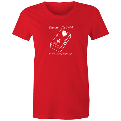 It's A Phase - Women's T-shirt Red Womens T-shirt Music Womens