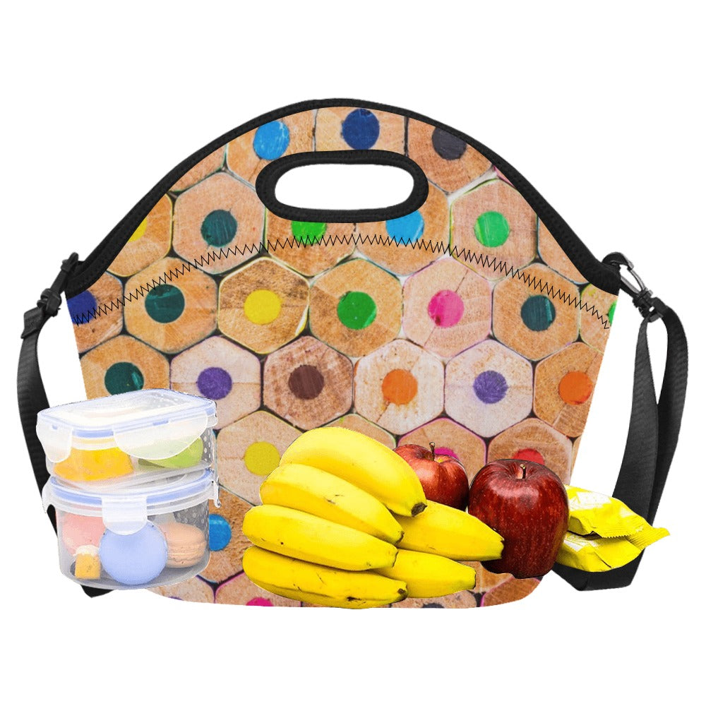 Pencils - Neoprene Lunch Bag/Large Neoprene Lunch Bag/Large Printed Offshore