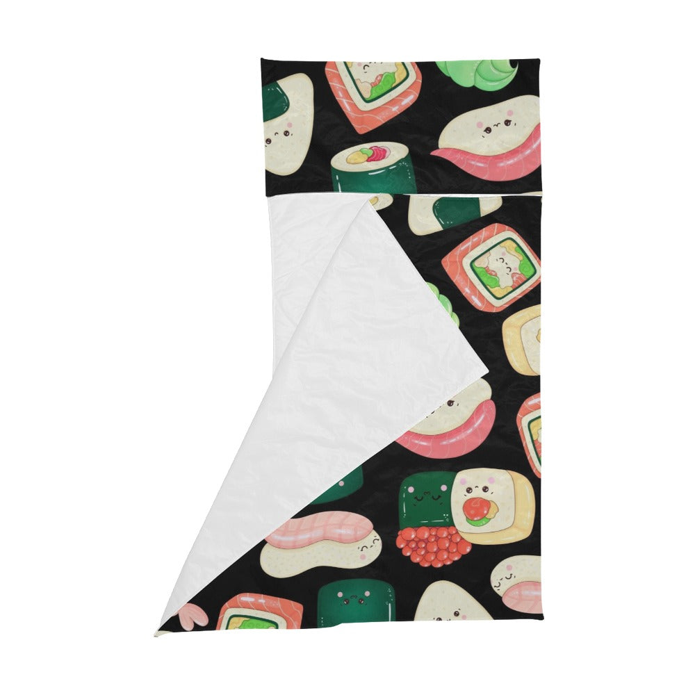 Happy Sushi - Kids' Sleeping Bag Kids Sleeping Bag Food Printed Offshore