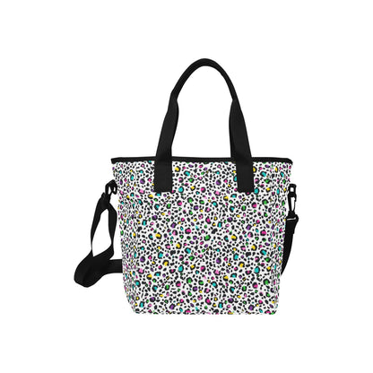 Animal Print In Colour - Tote Bag with Shoulder Strap Nylon Tote Bag