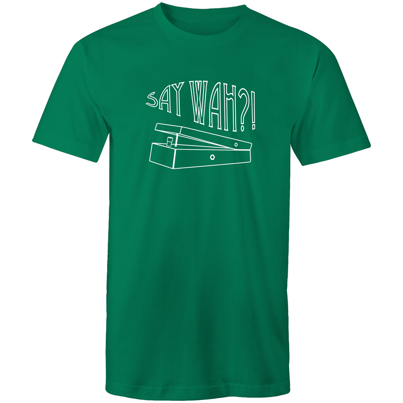 Say Wah - Mens T-Shirt Kelly Green Mens T-shirt Funny Mens Music